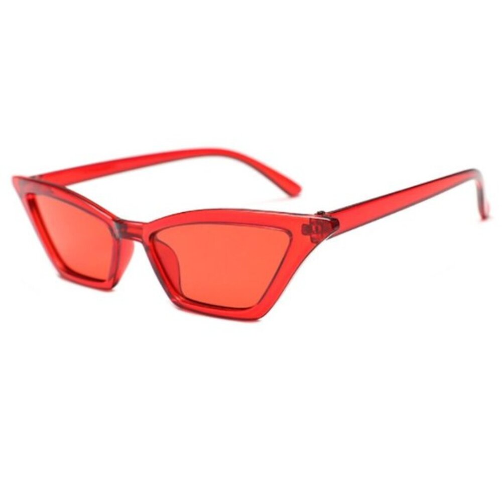 Cat Eye Y2K “Eiffel 65 / Aqua / Vengaboys” Sunglasses – RED/RED